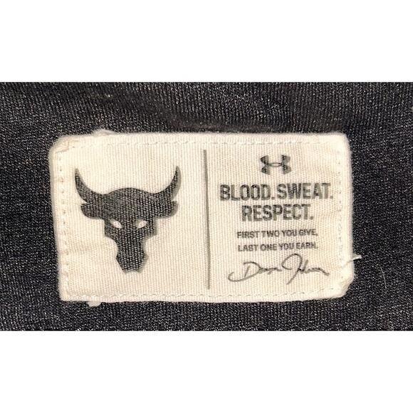 Under Armour Project Rock Blood, Sweat, Respect Youth Large Black T-Shirt - Picture 6 of 7